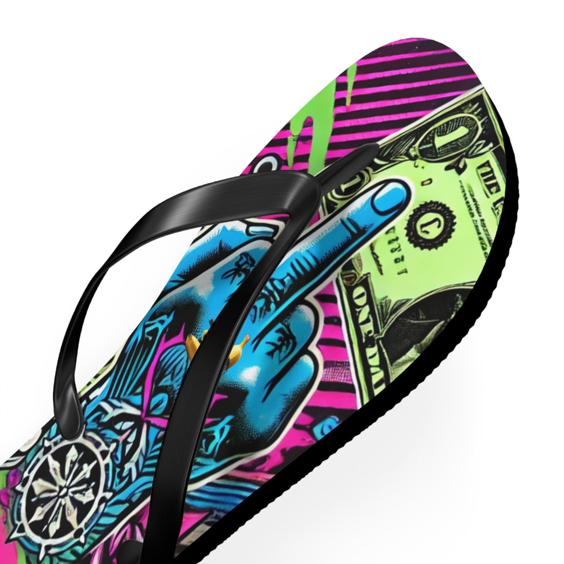 "Rebel Rich" Flip Flops